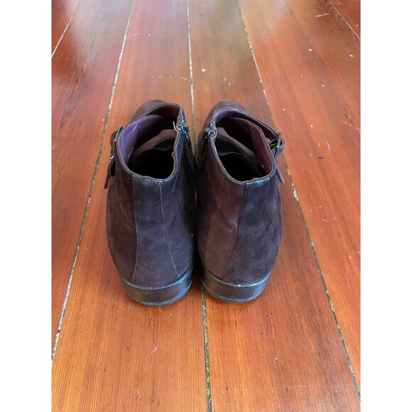 Mezlan Men’s Brown Suede Double Monk Strap Ankle Boots Size 10M Spain - Picture 5 of 7